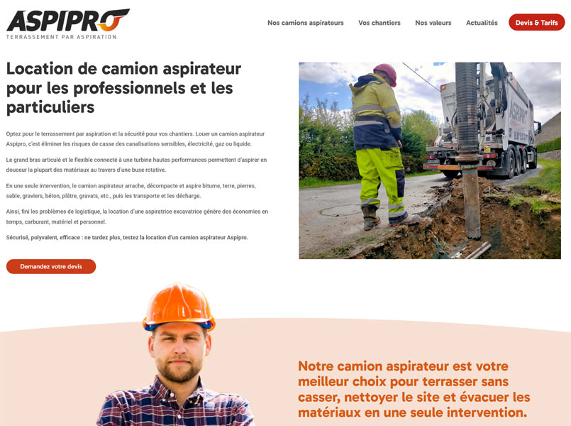 Site internet aspi-pro.fr